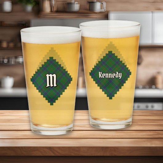 Verre Clan Kennedy Tartan