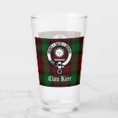 Verre Clan Kerr Crest Badge & Tartan (Dos)