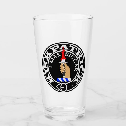 Verre Clan Kirkpatrick "I MAK SICCAR" 16oz Tumbler en ve (Devant)