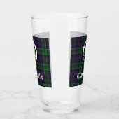 Verre Clan Leslie Crest Badge et Tartan (Gauche)