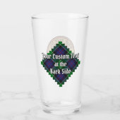 Verre Clan Leslie Crest sur la chasse Tartan (Dos)