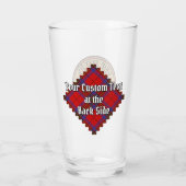 Verre Clan Leslie Crest sur Red Tartan (Dos)