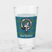 Verre Clan Lockhart Crest Badge & Tartan (Devant)