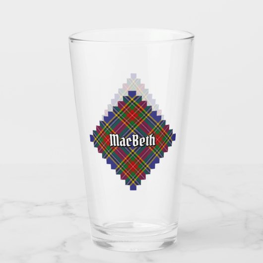 Verre Clan MacBeth Tartan Glass (Dos)
