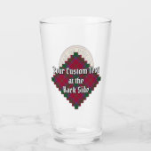 Verre Clan MacDougall Crest sur Tartan (Dos)