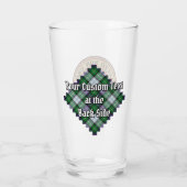 Verre Clan MacKenzie Crest sur Tartan de robe (Dos)
