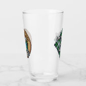Verre Clan MacKenzie Crest sur Tartan de robe (Gauche)