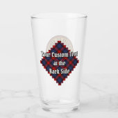 Verre Clan MacLachlan Crest sur Tartan (Dos)