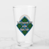 Verre Clan MacLeod Crest sur la chasse Tartan (Dos)