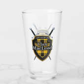 Verre Clan MacLeod de Lewis Tartan Shield (Dos)