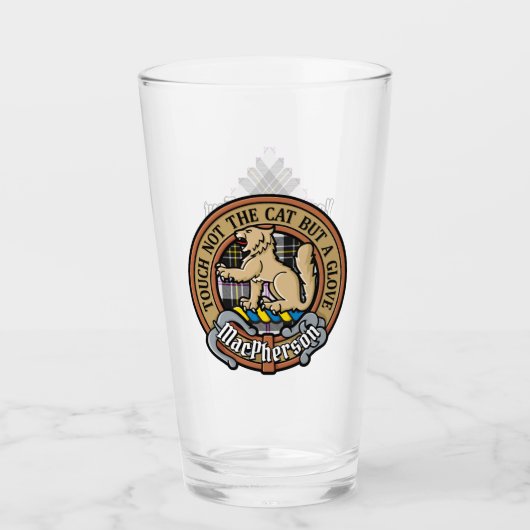 Verre Clan MacPherson Crest sur le tatan de robe (Devant)