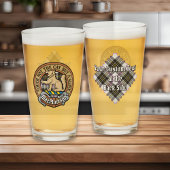 Verre Clan MacPherson Crest sur le tatan de robe