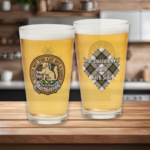 Verre Clan MacPherson Crest sur le tatan de robe