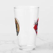 Verre Clan MacTavish Crest sur Tartan (Gauche)
