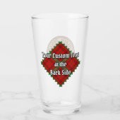 Verre Clan Morrison Crest sur Red Tartan (Dos)