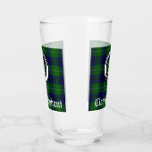 Verre Clan Oliphant Crest Badge et Tartan (Gauche)