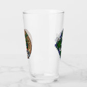 Verre Clan Paterson Crest sur Tartan (Gauche)