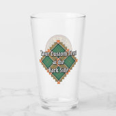 Verre Clan Pollock Crest sur Tartan (Dos)