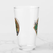 Verre Clan Pollock Crest sur Tartan (Gauche)