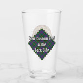 Verre Clan Wood Crest sur Tartan (Dos)