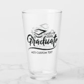 Verre Classe de l'année 20XX cadeau cadeau de fête Gradu (Dos)