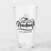 Verre Classe de l'année 20XX cadeau cadeau de fête Gradu (Devant)