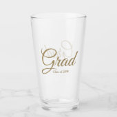 Verre Classe Grad de 2024 or script personnalisé texte (Devant)