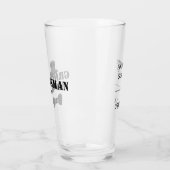 Verre Classé Groomsman Mustache Top Hat Custom (Gauche)