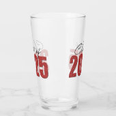 Verre Classe Parties scintillant rouge de 2025 (Gauche)