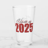 Verre Classe Parties scintillant rouge de 2025 (Devant)