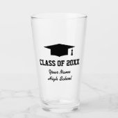 Verre Classe personnalisée de 2023 fête de remise de dip (Devant)