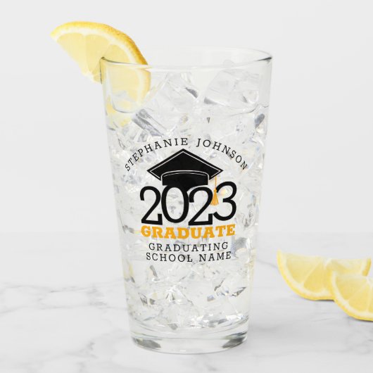 Verre Classe tendance de diplômés 2023 (Devant glace)