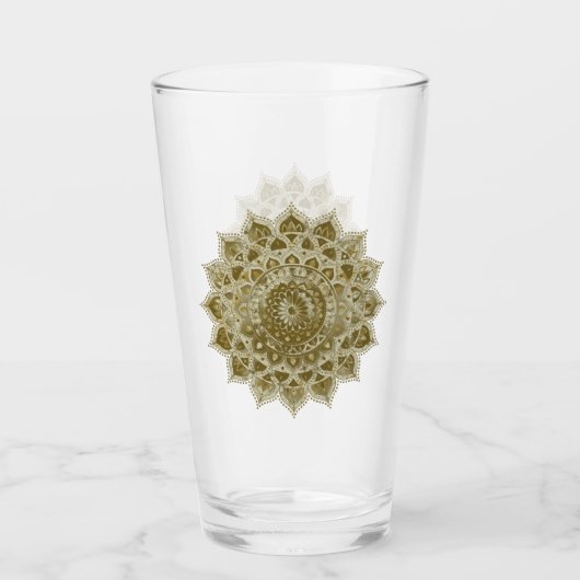 Verre Classique Mandala Inde Style 4 (Devant)