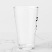 Verre Classy Scroll Monogramme Initial T avec nom (Droite)