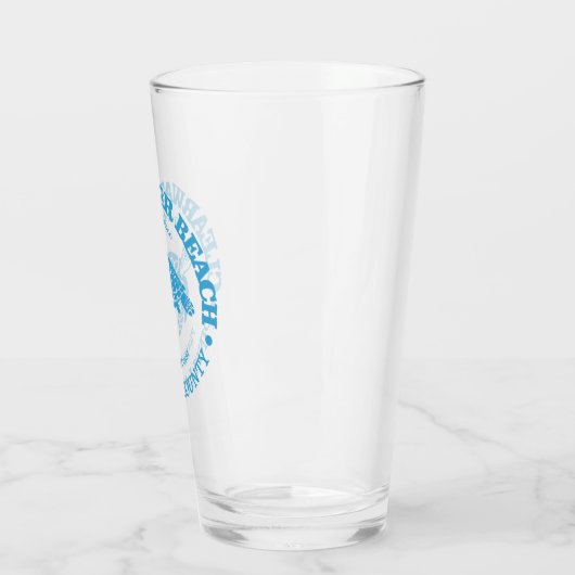Verre Clearwater Beach (tortue de mer) (Gauche)