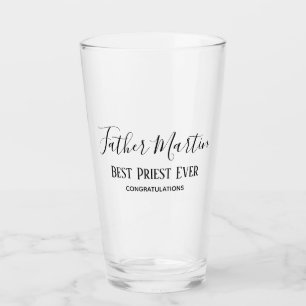 Verre CLERGIE PÂTISSERIE BLANCHE Simple Personnalisée
