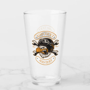 Verre Clés Aigle Bière Motocyclette Biker Personnaliser