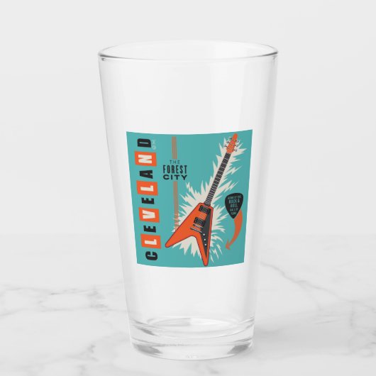 Verre Cleveland Ohio | Guitare électrique (Devant)