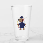 Verre Clipart de graduation de chien (Devant)