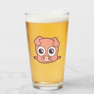 Verre Clipart mignon de porc