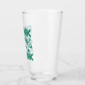 Verre Clovers et citation de la Saint Patrick (Gauche)