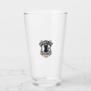 Verre Club de chat effrayant Chat Halloween Chat effraya