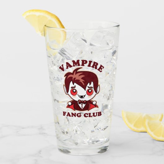 Verre Club Fang | Pun Drôle Et Vampire Mignons (Devant glace)