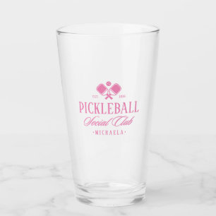 Verre Club Social de Pickleball Personnalisé Prépa