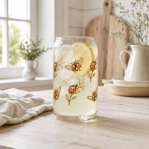 Verre coccinelle Vaisselle à boire avec un insec