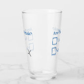 Verre Cochez les cases SlipperyJoe's Are You Drunk marte (Gauche)