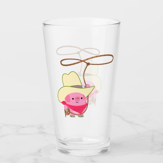 Verre Cochon De Bois De Dessin De Carton Avec Paruline D (Devant)