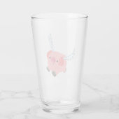 Verre Cochon De Dessin À Charme (Dos)