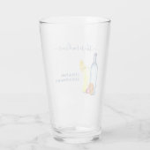 Verre Cocktail Aquarelle Recette Boissons Mixtes Vodka (Dos)