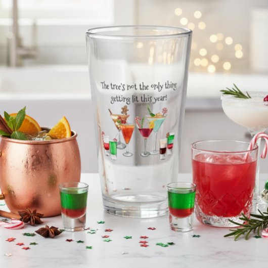 Verre Cocktail Boire Drôle Dire Noël